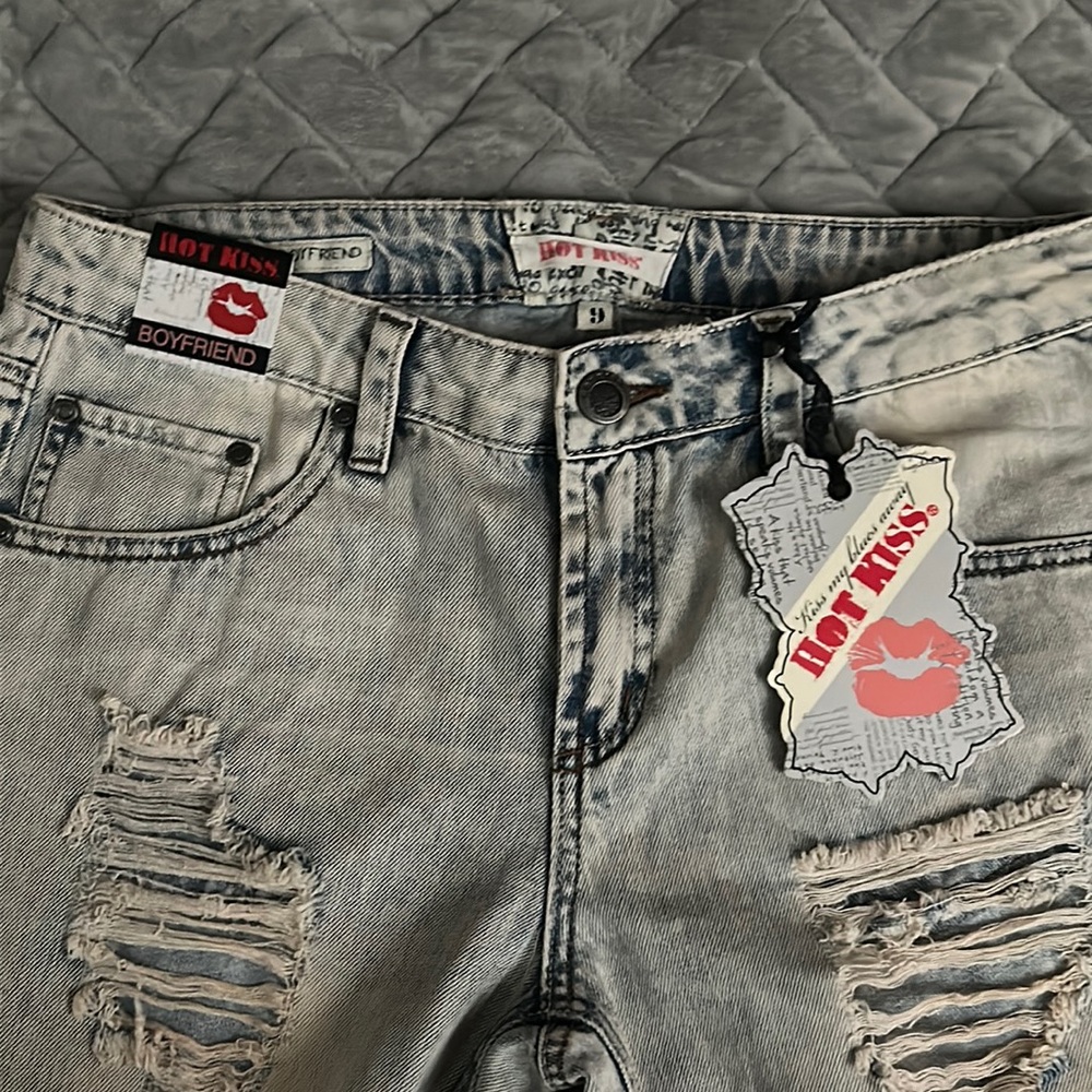 jeans, ripped, never worn,